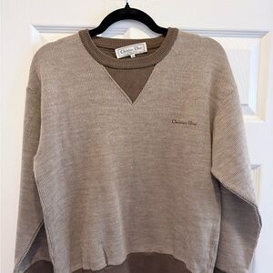 Dior Taupe Crewneck Sweater